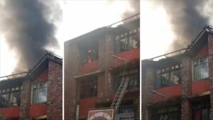 Fire Breaks Out at Sainik School Sujanpur; Building Evacuated Amid Panic