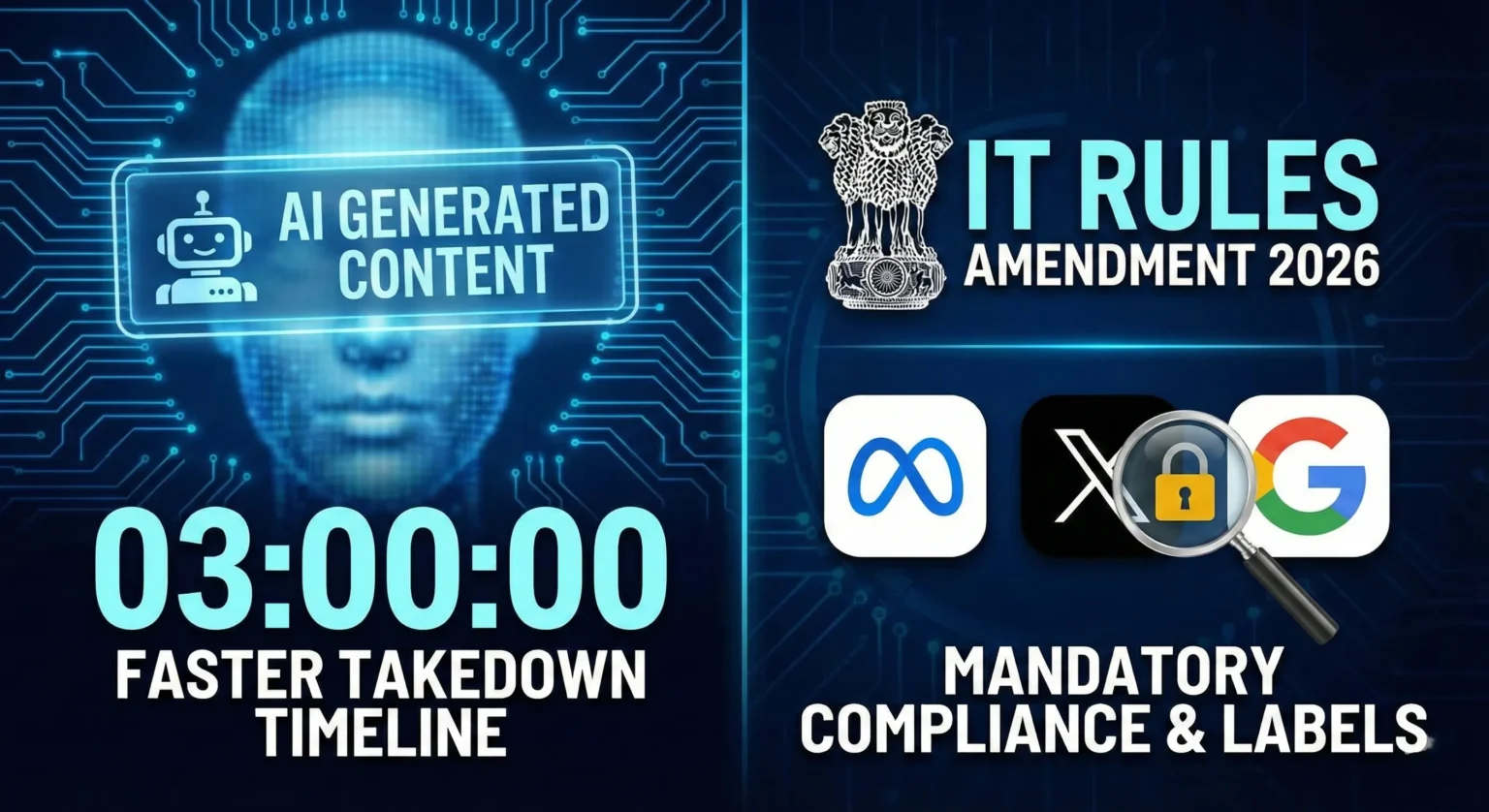 Govt Tightens AI Rules: Mandates Labels, Faster Takedowns Govt Tightens AI Rules: Mandates Labels, Faster Takedowns
