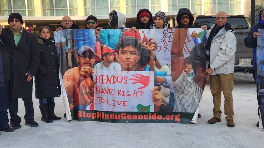 Hindus Protest in Washington Over Bangladesh Rights Abuse