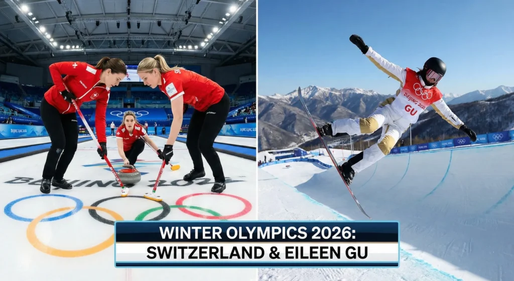 Winter Olympics: Swiss Curling Brilliance; Eileen Gu Set for Halfpipe