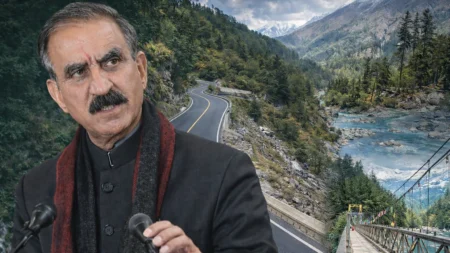 Himachal Budget 2026: Big Push for Roads, Tourism and Development Chief Minister Sukhvinder Singh Sukhu with Himachal roads and tourism landscape highlighting infrastructure development in Budget 2026
