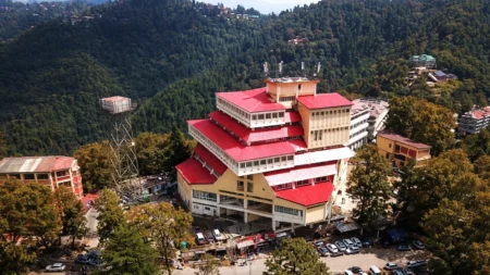Aerial view of Himachal Pradesh University Shimla campus linked to preparations for non-teaching recruitment