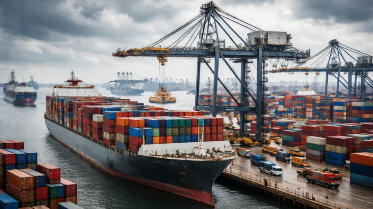 Middle East Conflict Hits Indian Companies, Shipment Delays and Raw Material Shortages Reported Cargo ships and containers showing global trade disruption