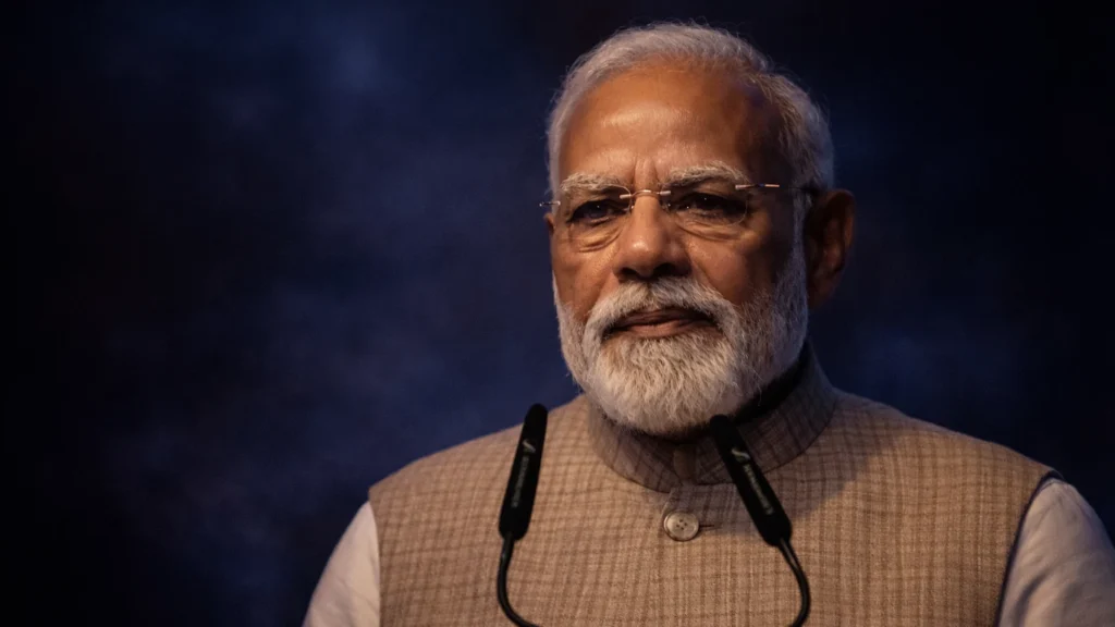 Prime Minister Narendra Modi speaking about LPG supply and urging states to strengthen monitoring of gas distribution